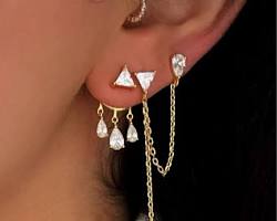 فن تصفيف الأقراط (Ear Stacking): دليل المبتدئين لتنسيق ثقوب الأذن المتعددة بأسلوب متوازن.