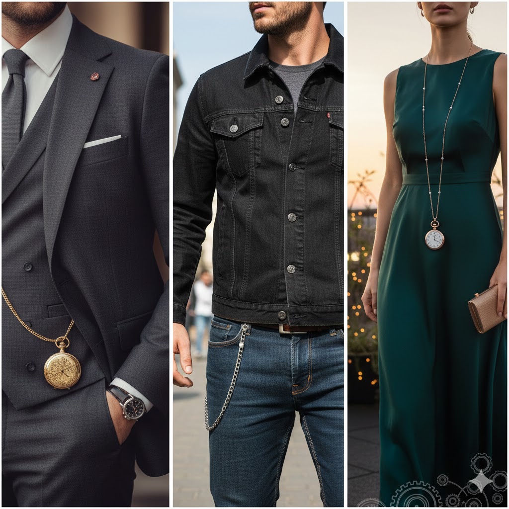 ساعة "الجيب" تعود من جديد: كيف تدمج هذا الإكسسوار الكلاسيكي في إطلالتك العصرية؟