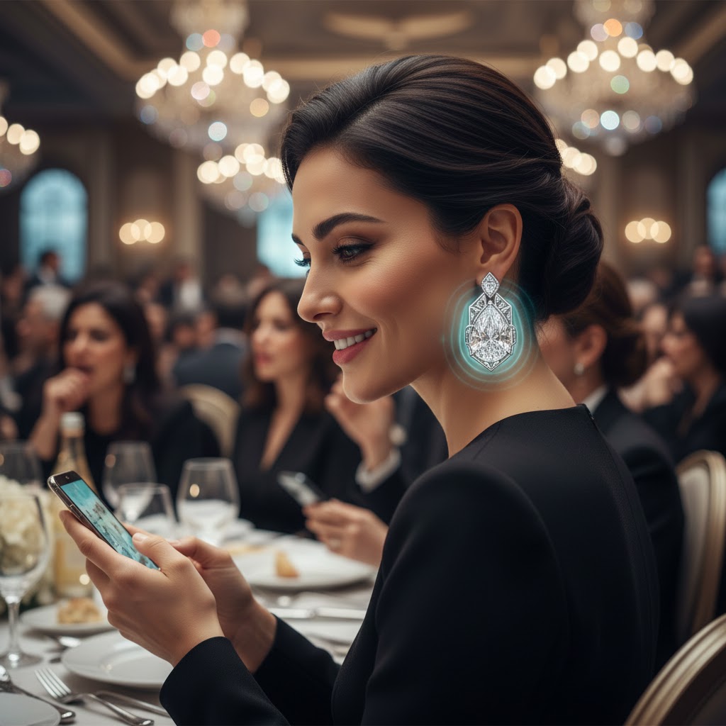 "أقراط العزل الصوتي": جمال الألماس الذي يمنحكِ هدوءاً تاماً في الأماكن المزدحمة بضغطة زر.